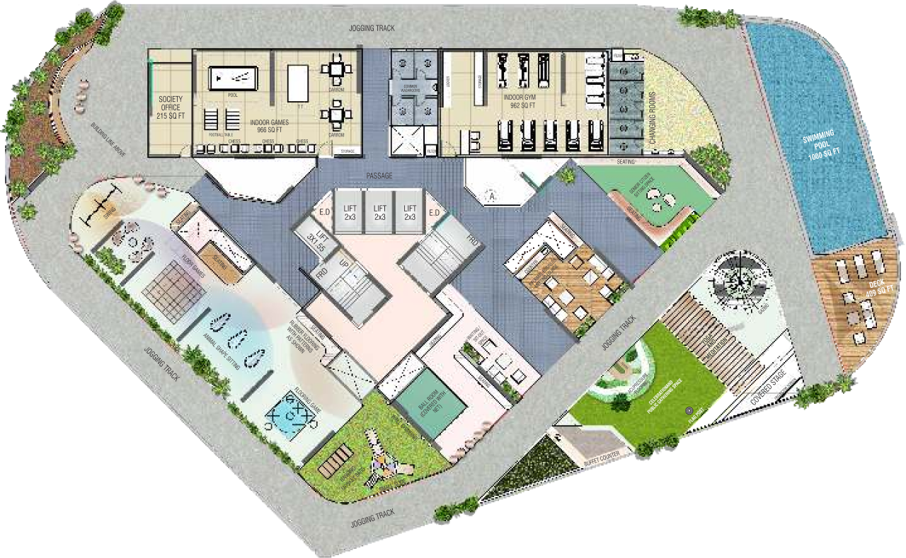 PODIUM AMENITIES FLOOR PLAN